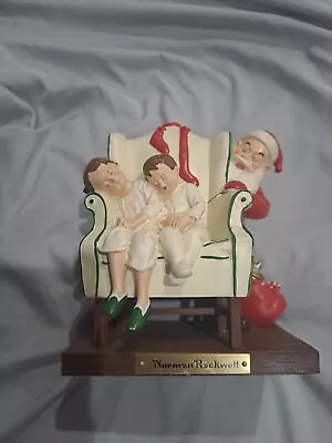 Christmas Norman Rockwell Santa And Sleeping Children Figurine • $16