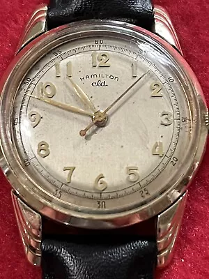 Vintage 1953 Men's Hamilton  Lyndon  CLD 8/0 18j USA Wristwatch-Runs Great • $249.95