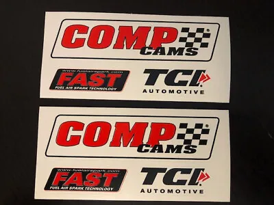 COMP FAST TCI Automotive Sticker Sheets 2PC SET AUTO RACING OFFROAD STREET • $3.25