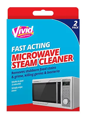 2 Pack MICROWAVE STEAM CLEANER SOLUTION • £3.99