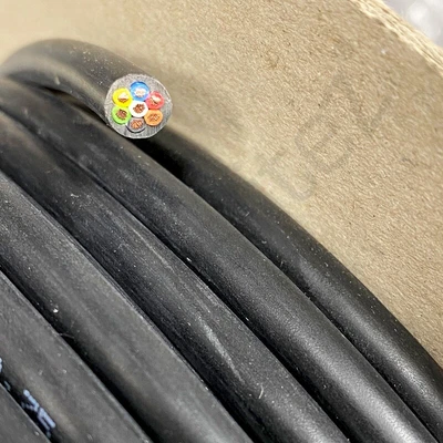 £84.99 • Buy 50m Thinwall 14amp 0.75mm 7 Core Automotive Marine Cable Multicore Black 12/24V