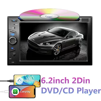 6.2in Car Radio DVD Stereo Touch Screen Multimedia Player Wince For Carplay Navi • $151.81