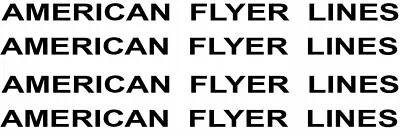 American Flyer Passenger Car Decals 960 • $8.95