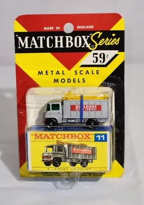 Matchbox #11 Scaffolding Truck In Rare Blister Pack With Box Mint Condition • $85