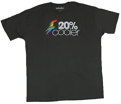 My Little Pony Adult New T-Shirt  - 20% Cooler Rainbow Dash Word Logo • $12.98