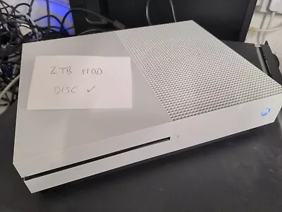 Microsoft Xbox One S 1681 **HUGE 2TB** Console - White - No Controller Or HDMI • £75