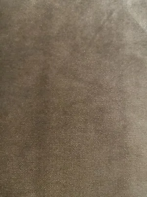 Chocolate Brown Microfiber Velvet Upholstery Fabric By The Yard (R500-RK17) • $26.95