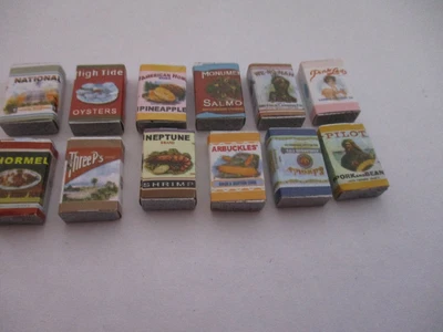 £5.20 • Buy Dolls House 1/12th  Large Pack Of 12 Food Items *from Debbiesdollshouses*