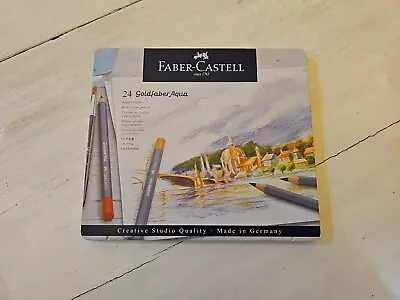 Faber Castell 24 Goldfaber Aqua Watercolour Pencils Creative Studio Quality Art • $25