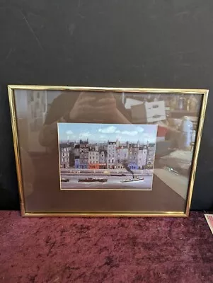 Michel Delacroix  Le Remorqueur  Framed Litho Art France Paris • $32.60