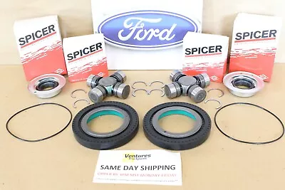 2005-2014 Ford F250 F350 4x4 Front Axle Seal And U Joint Kit Dana Super 60 • $218.89