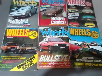 Wheels Vintage Magazines X6. 19771982. Cortina Vs Sunbird. Car Of The Year • $50