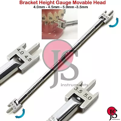 Orthodontic Bracket Height Measuring Positioning Gauge Orthodontist Moveable • $13.75