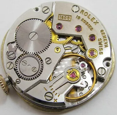 Rolex Cellini Watch Movement 1600 19 Rubies Gold Plated Dial • $330