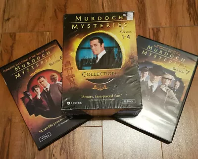 /2516 Murdoch Mysteries NEW Seasons 1 - 4 Collection DVD Set + Seasons 6 & 7 • $49.99