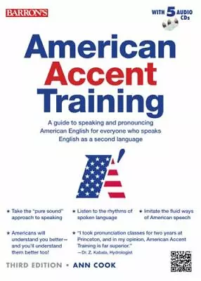 American Accent Training With 5 Audio CDs  Cook Ann  • $8.16