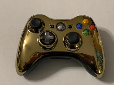 $32 • Buy Wireless Controller For Xbox 360 Gold Special Edition Chrome Series Tested Works