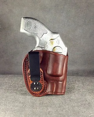 J Frame 1 7/8  Or 2 1/8  IWB Concealed Tuckable Leather Holster. ETW Holsters. • $84.99