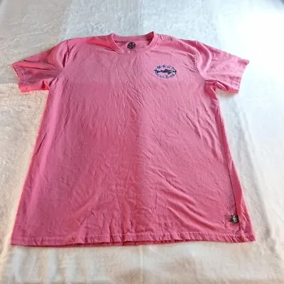 Maui And Sons Shark Logo T-Shirt Short Sleeve Pink Size Large  • $12.50