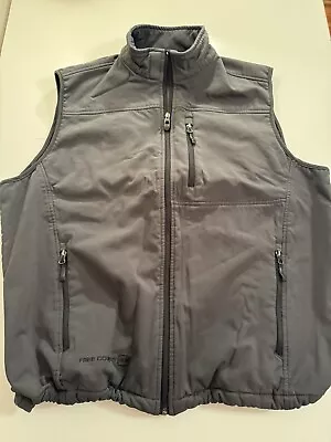Free Country Vest Gray Men XXL Water Resistant Stretch Windbreaker 2XL Polyester • $24.95