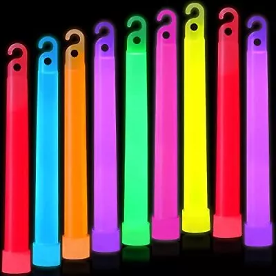 15 Pack 6 Inch Ultra Bright Large Glow Sticks 12 Hr Long Lasting Light Sticks • $18.85