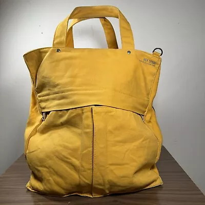 Jack Spade Bag Greene Street Mens Yellow Tote Crossbody Laptop Pouch 15 X14 X7  • $25.50