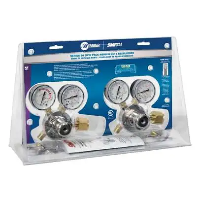 Miller Smith HTP5 Single Stage Oxygen Acetylene Regulator Twin Pack CGA 300 • $238.99