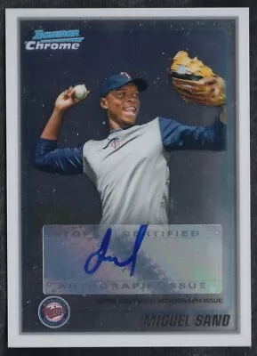 2010 Bowman Chrome Wrapper Redemption Autograph #WR4 Miguel Sano AUTO #d 046/100 • $19.99