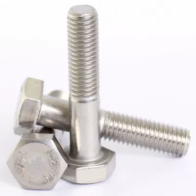 £113.95 • Buy M12 / 12mm A2 STAINLESS STEEL PART THREADED HEX HEAD BOLTS HEXAGON SCREWS DIN931