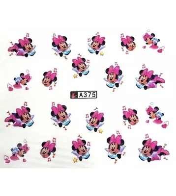 Mickey Mouse And Minnie Mouse Nail Art (water Decals)  Mickey Mouse Nail Wraps! • $2.99