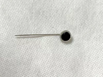 Vintage Hat/Hair Stick Pin - Silver Tone And Black Stone - Preowned • $0.99