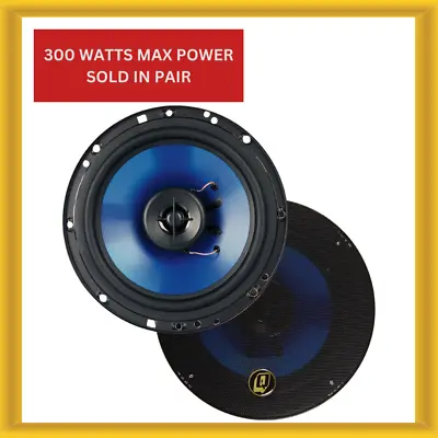 QPower QP650 6.5″ 6.5-Inch 300W Max Power 4-OHM Impedance 2-Way Car Speakers • $33.20