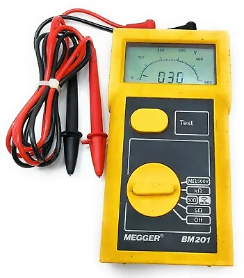 Megger BM201 Hand Held Insulation Resistance Continuity Tester Meter MB-201 • $164.35