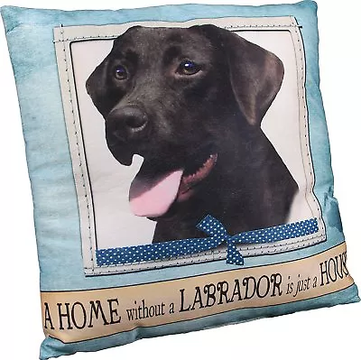 E&S Pets Large Dog Design Throw Pillow 16 X 16 Inches - Black Lab Retriever • $18.95