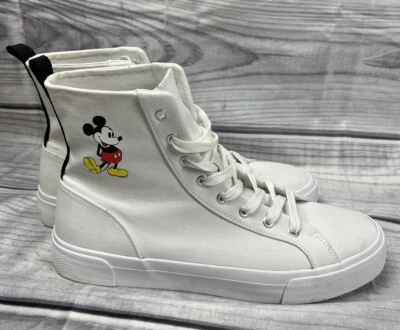 $24.65 • Buy Zara Disney Mickey Mouse High Top Canvas Sneakers Trainers EU 40/ Womens US 9