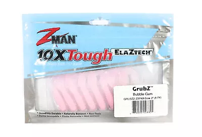 Zman Soft Lure GrubZ 2 Inch 8/Pack Bubblegum (3304) • $20.90