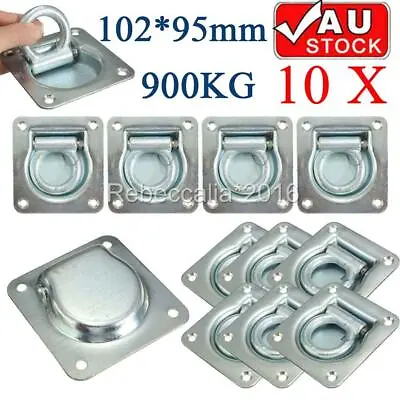 10x Heavy Duty Lashing Ring Tie Down Point Anchor Ute Tray Box Trailer Recessed • $30.78