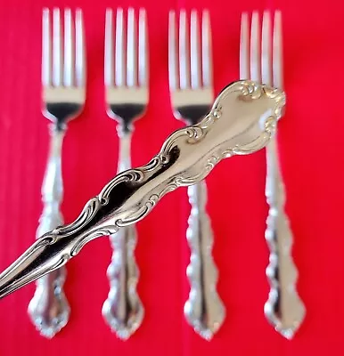 4   Oneida Deluxe   MOZART  Stainless Steel  Dinner Forks 7 1/4  • $49.99