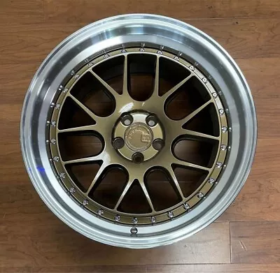 Aodhan DS06 18x9.5 +30 5x114.3 Bronze W/ Machined Lip (Pair 2 Wheels Only) • $404.55