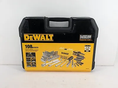 DeWalt DWMT73801 108 Piece Socket Set Mechanics Tool Set W/ Case | New • $89.84