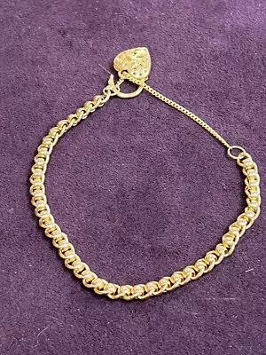9ct Gold Belcher Curb Bracelet G049100313159 Ach.hh 19/04 • £509.99