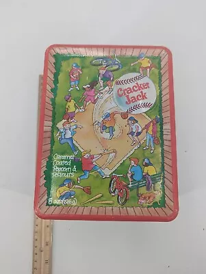 Vintage Cracker Jack Limited Edition Tin Canister Baseball Themed Rectangle • $8.96