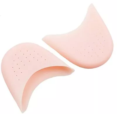 GEOOT 1Pair Silicone Gel Toe Caps Soft Ballet Pointe Dance Athlete Shoe Pads For • $12.29