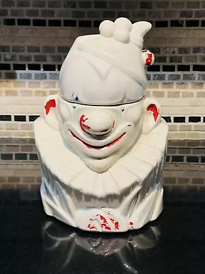 Vintage McCoy 1940s Clown Face Cookie Jar 10  Paint Chipped And Crackled • $44.98