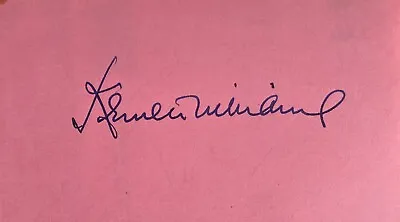 KENNETH WILLIAMS CARRY ON Original Signed Autograph 5.5x4 POW#99 • £78.99