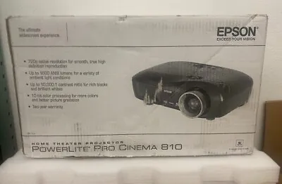 Epson Powerlite Pro Cinema 810 Home Theater Projector EMP-TW700 126Hrs 1600Luman • $260