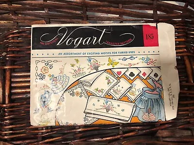 Vintage Vogart Transfer Pattern For Embroidery #185 • $7