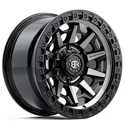 $1599 • Buy 17 Inch Alloy Wheels For Holden Colorado Black Rock Cage 17x9 6 Stud Rims 4x4