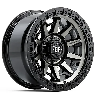 $1669 • Buy Holden Colorado Wheels 18 Inch Black Rock Cage Titned 4x4 Rims 18x9 +18 Off-road