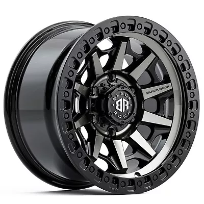 Holden Colorado Wheels 18 Inch Black Rock Cage Titned 4x4 Rims 18x9 +18 Off-road • $1669